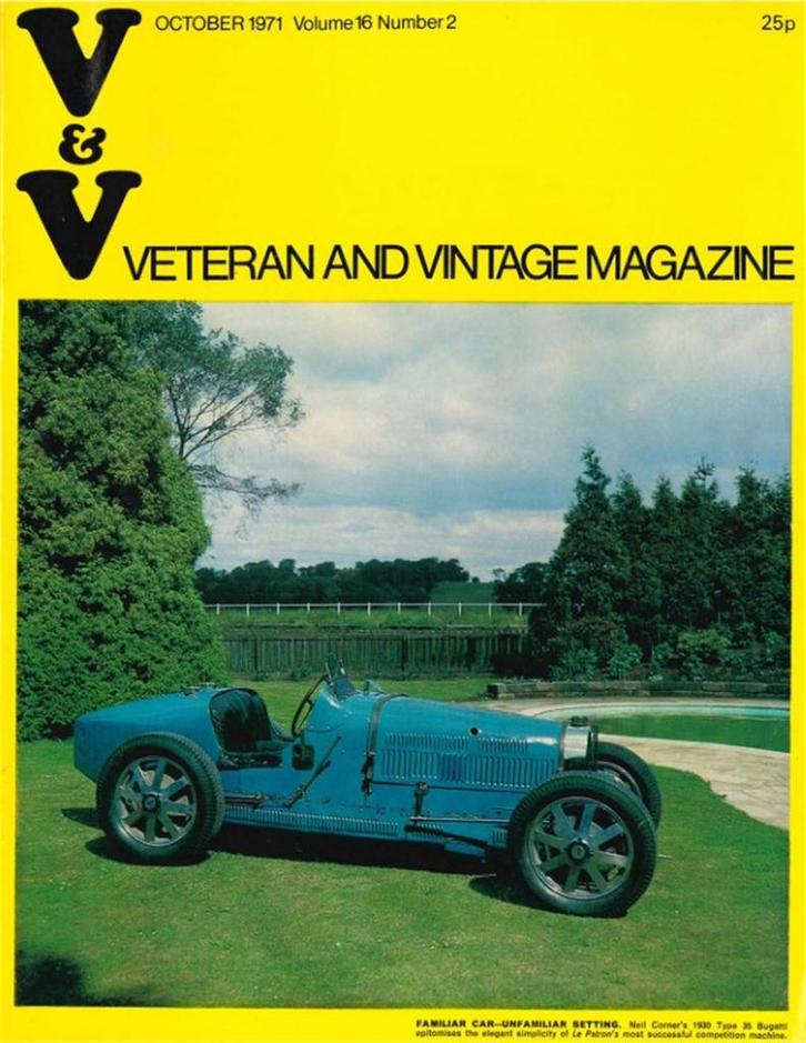 1971 VETERAN AND VINTAGE MAGAZINE 2 ENGELS, Boeken, Auto's | Folders en Tijdschriften