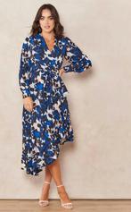 Asymmetrical Ruffle Hem Wrap Midi Dress - L, Kleding | Dames, Jurken, Verzenden, Nieuw