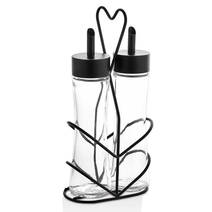 GGM Gastro | Cruet - Set van 2 - in houder - Azijn & Olie |, Zakelijke goederen, Horeca | Keukenapparatuur, Verzenden