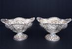 Schotel (2) - Pair of Victorian Silver Bon-Bon Dishes –