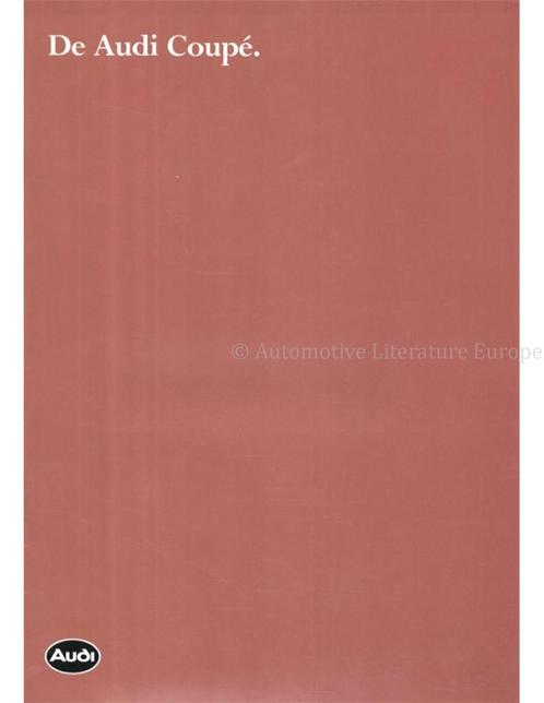 1981 AUDI COUPE BROCHURE NEDERLANDS, Boeken, Auto's | Folders en Tijdschriften, Audi