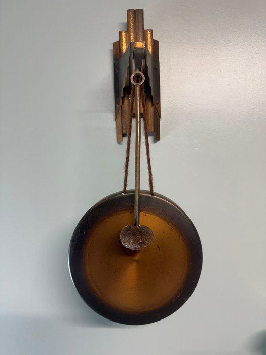 Art Deco - Antieke Koperen Gong in Amsterdamse School Art, Antiek en Kunst, Kunst | Designobjecten