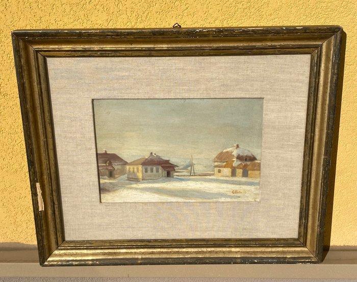 Guido Botta (1921-2010) - Inverno 1942, Antiek en Kunst, Kunst | Schilderijen | Klassiek