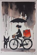 Emma Wildfang - Kikis Delivery Service 2024, Antiek en Kunst, Kunst | Litho's en Zeefdrukken, Verzenden