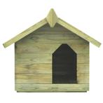 Hondenhok met opklapbaar dak gempregneerd grenenhout, Dieren en Toebehoren, Honden-accessoires, Nieuw, Verzenden