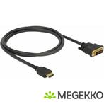 Delock 85652 HDMI naar DVI 24+1 kabel bidirectioneel 1 m, Nieuw, Verzenden