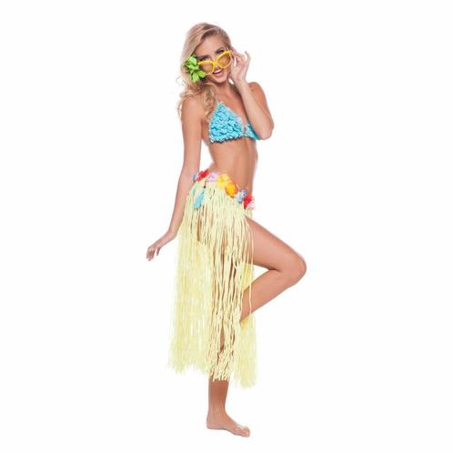 Hawaii rok geel 80 cm, Kleding | Dames, Carnavalskleding en Feestkleding, Nieuw, Ophalen of Verzenden