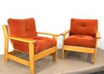Fauteuil (2) - Hout, Textiel