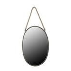 Spiegel Ovaal zwart maat in cm: 38 x 57,5 Mica Decorations, Nieuw, Verzenden