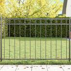vidaXL Tuinhek 1,7x0,8 m staal grijs, Tuin en Terras, Schuttingen, Verzenden, Nieuw, IJzer