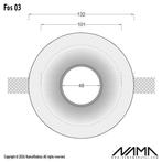 FOS03 Trimless Verdiepte Inbouwspot Rond - Gips - GU10 Ø5.., Ophalen of Verzenden, Nieuw