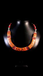 Vintage Berber-sieraad - Rode koraal ketting - Hoogte: 45 cm