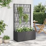 vidaXL Plantenbak met latwerk 80x36x140 cm polypropeen, Tuin en Terras, Verzenden, Nieuw, Kunststof