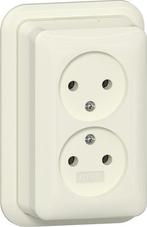 Gira Dubbele Stopcontact 16A 250V Opbouw Wit - 479110, Verzenden, Nieuw, Overige typen