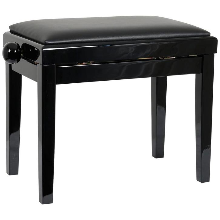 Innox PB 40BK pianobank gloss zwart, zwart leer, Muziek en Instrumenten, Keyboards, Verzenden