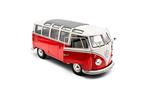 Solido 1:18 - Modelauto - Volkswagen T1 Samba - 1962 - Rood, Hobby en Vrije tijd, Modelauto's | 1:5 tot 1:12, Nieuw