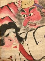 Twee van de zeven Japanse geluksgoden - Onbekende kunstenaar