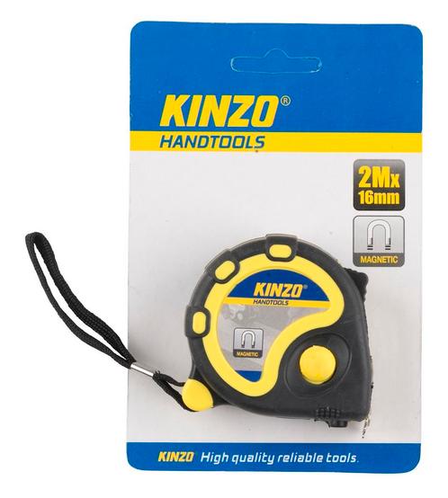 Kinzo Rolmaat 2 meter magnetisch (Gereedschap, Voor in Huis), Doe-het-zelf en Verbouw, Gereedschap | Handgereedschap, Nieuw, Verzenden