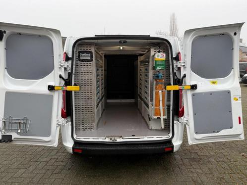 Ford Transit Custom 340 2.0 TDCI L2 170PK servicebus sortimo, Auto's, Bestelauto's, Onderhoudsboekje, Lease, Automaat, Wit, Financial lease