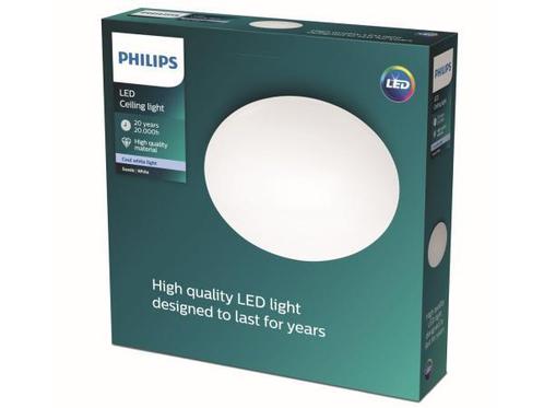 Veiling - Philips myLiving Suede plafonnière LED 38 cm wit, Huis en Inrichting, Lampen | Plafondlampen
