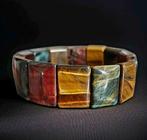 Mooi armbandje en multicolore tijgeroog. Echte, onbehandelde, Verzamelen, Mineralen en Fossielen
