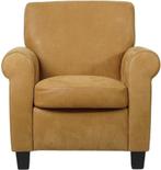 Direct meenemen | Cognac leren fauteuil | cognac leer | NIEU, Huis en Inrichting, Fauteuils, Klassiek, Nieuw, Ophalen of Verzenden