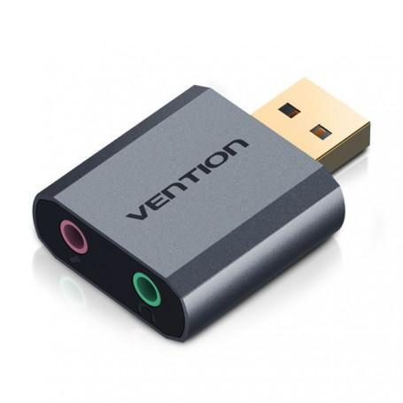 USB externe geluidskaart naar 3.5mm audio microfoon AUX a..., Computers en Software, Accu's en Batterijen, Nieuw, Verzenden