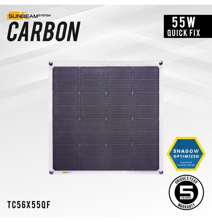 SUNBEAMsystem 55 Watt Carbon Zonnepaneel, Watersport en Boten, Navigatiemiddelen en Scheepselektronica, Nieuw, Ophalen of Verzenden