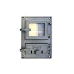 Ovendeur - rechthoekige kacheldeur - van ijzer en glas, Ophalen of Verzenden, Nieuw