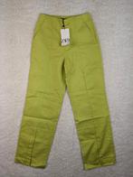 Zara lime green high-waisted pants, Kleding | Dames, Broeken en Pantalons, Verzenden, Nieuw
