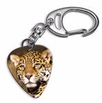 Plectrum ketting of sleutelhanger met kop van een luipaard, Verzamelen, Ophalen of Verzenden, Nieuw