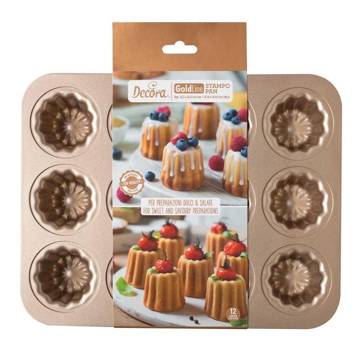 Bakvorm Canelé (12), Hobby en Vrije tijd, Taarten en Cupcakes maken, Nieuw, Verzenden