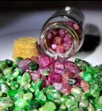 Rubins en Smaragden Natuurlijke Ruwe - 440 ct- 88 g, Verzamelen