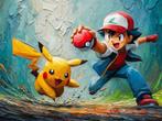 Canvas Fit - Alberto Ricardo - Ash y Pikachu: El Comienzo, Nieuw