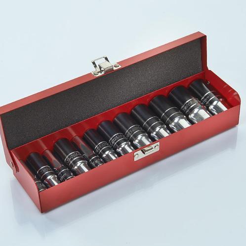 Smoos Lange doppenset 12-delig - 3/8 - Smoos, Doe-het-zelf en Verbouw, Gereedschap | Handgereedschap, Nieuw, Ophalen of Verzenden