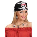 Doodskop verkleed bandana piraat - Piraten accessoires, Nieuw, Ophalen of Verzenden