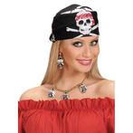 Doodskop verkleed bandana piraat - Piraten accessoires, Hobby en Vrije tijd, Ophalen of Verzenden, Nieuw