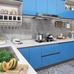 vidaXL Meubelfolie zelfklevend 500x90 cm PVC azuurblauw, Verzenden, Nieuw, Blauw