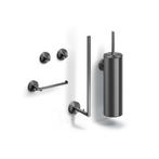 Flat toilet accessoireset, gunmetal geborsteld PVD, Doe-het-zelf en Verbouw, Ophalen of Verzenden, Nieuw, Bad