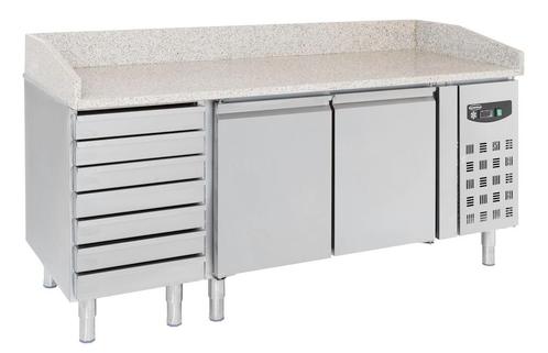 Pizzawerkbank 2 Drs 7 Laden | Combisteel, Witgoed en Apparatuur, Koelkasten en IJskasten, Ophalen of Verzenden