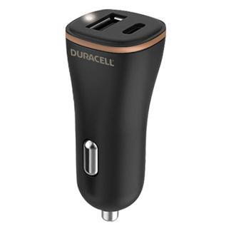 USB autolader | Duracell (1x USB C, 1x USB A, 27W), Telecommunicatie, Mobiele telefoons | Toebehoren en Onderdelen, Nieuw, Verzenden