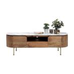 *WOONWINKEL* Kare Design Grace Tv-meubel Mangohout En Marmer, Huis en Inrichting, Kasten | Televisiemeubels, Verzenden, Nieuw