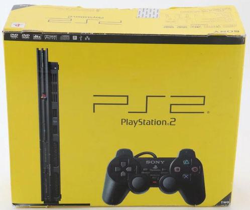 Sony Pstwo (Black) (boxed) (PlayStation 2), Spelcomputers en Games, Spelcomputers | Sony PlayStation 2, Gebruikt, Verzenden