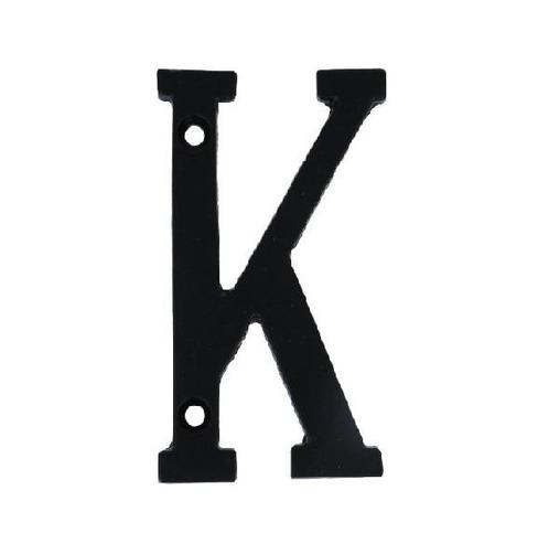 Letter K Klein IJzer zwart 75 mm, Doe-het-zelf en Verbouw, Hang- en Sluitwerk, Verzenden