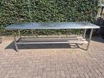 4 x rvs werktafels 250x70 cm in veiling, Nieuw in verpakking, RVS Meubilair