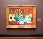 Hrasarkos (1975) - Rêverie Orientale - Grand toile 114X162, Antiek en Kunst