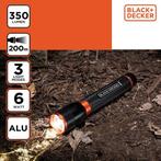 Tweedekans | BLACK+DECKER LED Zaklamp 350 Lumen - 6W - 200M, Ophalen of Verzenden, Zo goed als nieuw