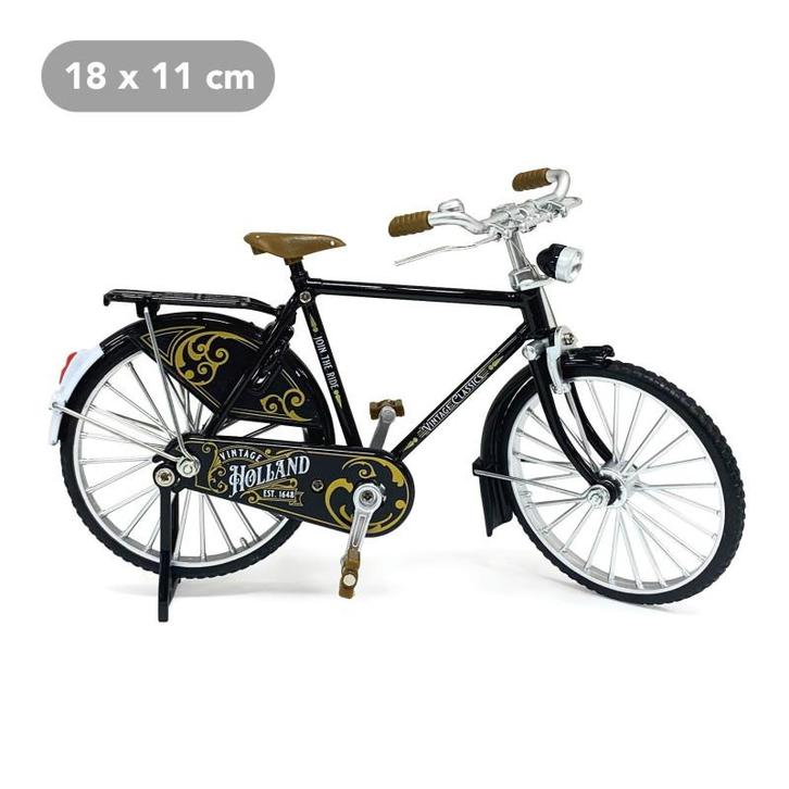 Miniatuur herenfiets classic zwart 18 x 11 cm, Kleding | Heren, Schoenen, Nieuw, Ophalen of Verzenden