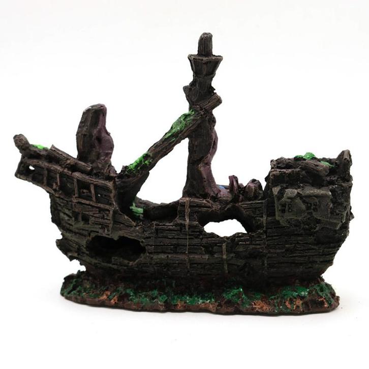 Scheepswrak OS-237 - aquarium decoratie, Dieren en Toebehoren, Vissen | Aquaria en Toebehoren, Sierelement, Nieuw, Ophalen of Verzenden