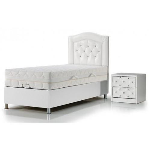 Opberg Boxspring Diamond 1 persoon, Huis en Inrichting, Slaapkamer | Boxsprings, Nieuw, Eenpersoons, Verzenden